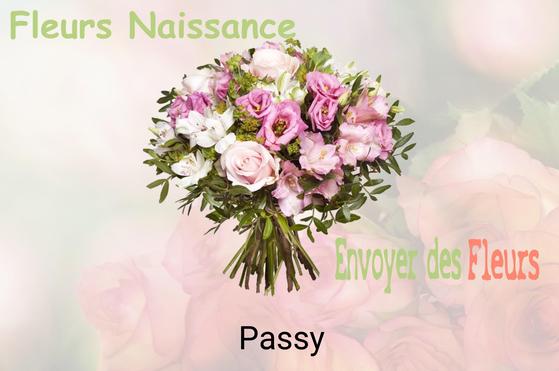 Bouquet de fleurs de naissance livré à Passy
